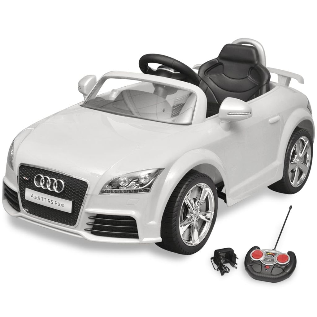 Audi TT RS Aufsitzauto für Kinder mit Fernsteuerung Weiß