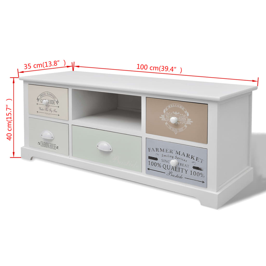 TV-Schrank Französischer Stil Holz