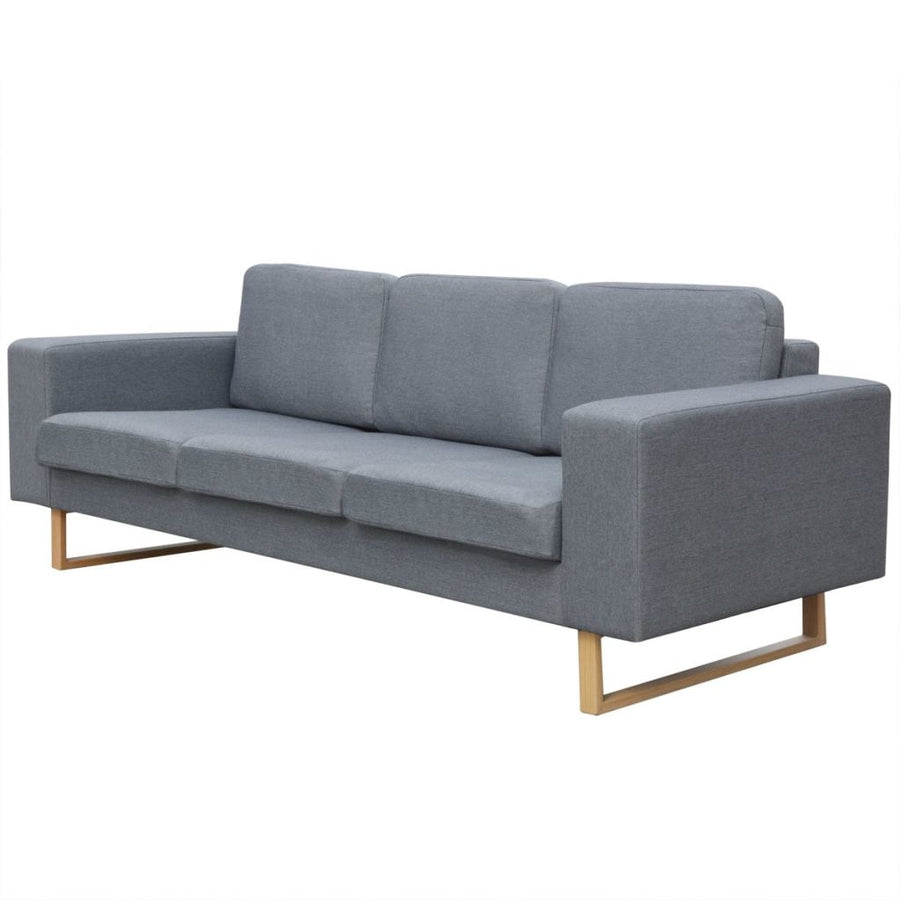 3-Sitzer Sofa Stoff Hellgrau Stilecasa