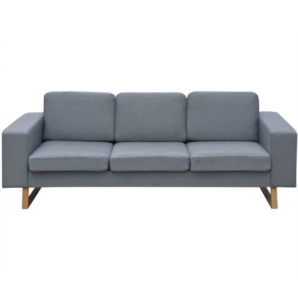 3-Sitzer Sofa Stoff Hellgrau Stilecasa