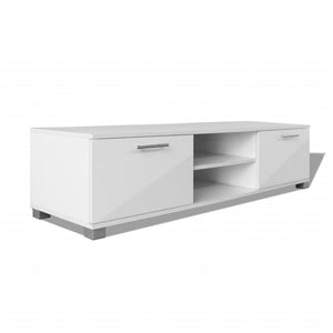 TV-Schrank Hochglanz-Weiß 120x40,5x35 cm Stilecasa