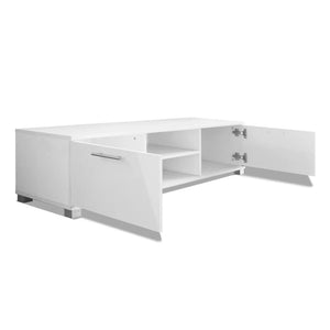 TV-Schrank Hochglanz-Weiß 120x40,5x35 cm Stilecasa