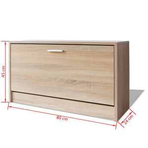 vidaXL Schreibtisch mit Schublade und Schrank Eiche 100x40x73 cm