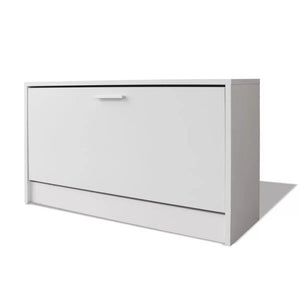 Schreibtisch mit Schublade und Schrank Weiß 100x40x73 cm Stilecasa