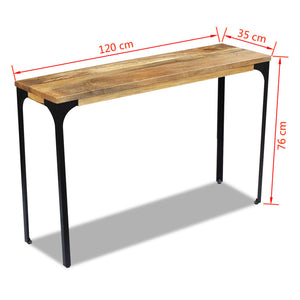 vidaXL Konsolentisch Mangoholz 120x35x76 cm