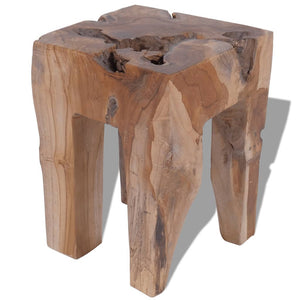 vidaXL Hocker Massivholz Teak