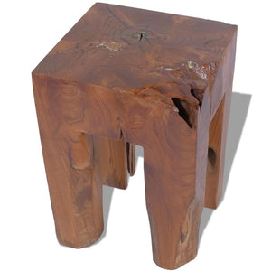 vidaXL Hocker Massivholz Teak