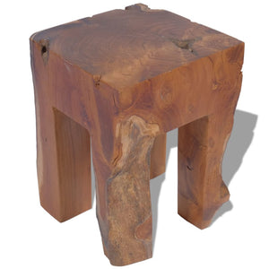 vidaXL Hocker Massivholz Teak