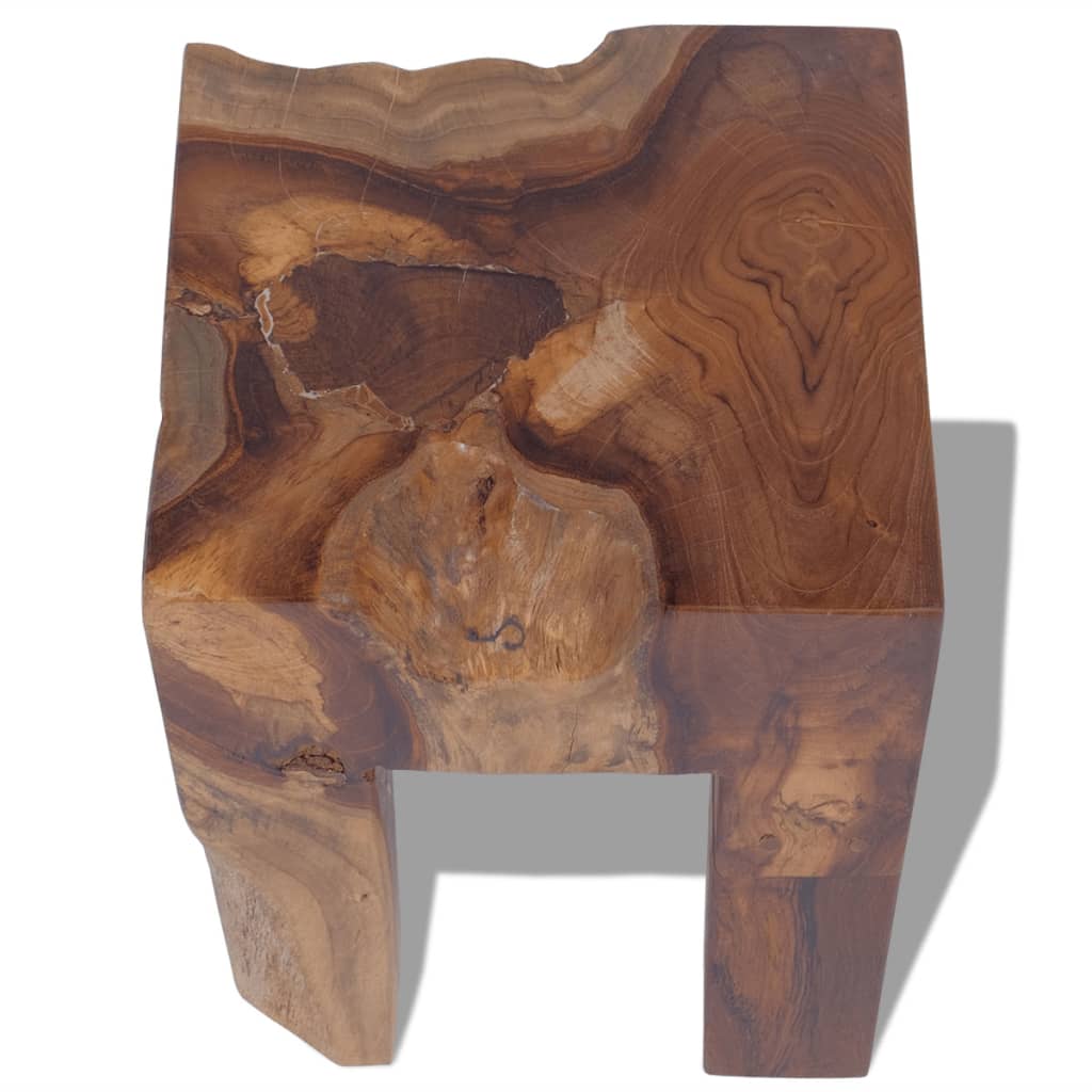 vidaXL Hocker Massivholz Teak