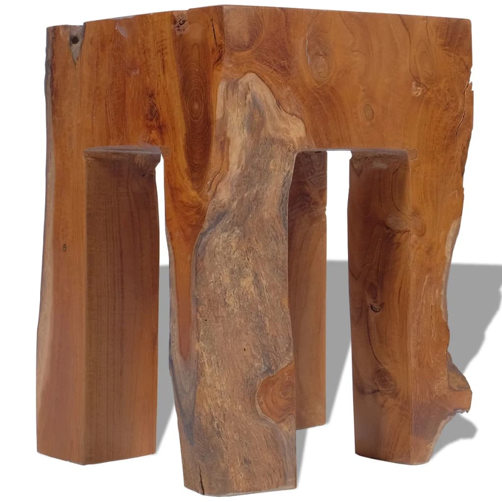 vidaXL Hocker Massivholz Teak