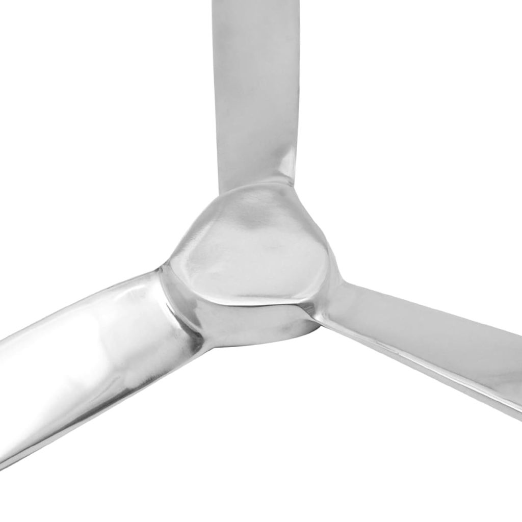 vidaXL Wanddekoration Propeller Silbern 70cm Aluminium