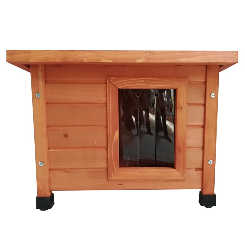 @Pet Outdoor-Katzenhaus XL 68,5x54x51,5 cm Holz Braun Stilecasa