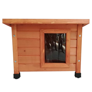 @Pet Outdoor-Katzenhaus XL 68,5x54x51,5 cm Holz Braun Stilecasa