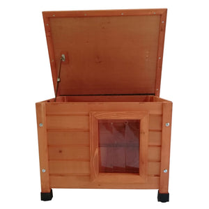 @Pet Outdoor-Katzenhaus XL 68,5x54x51,5 cm Holz Braun Stilecasa