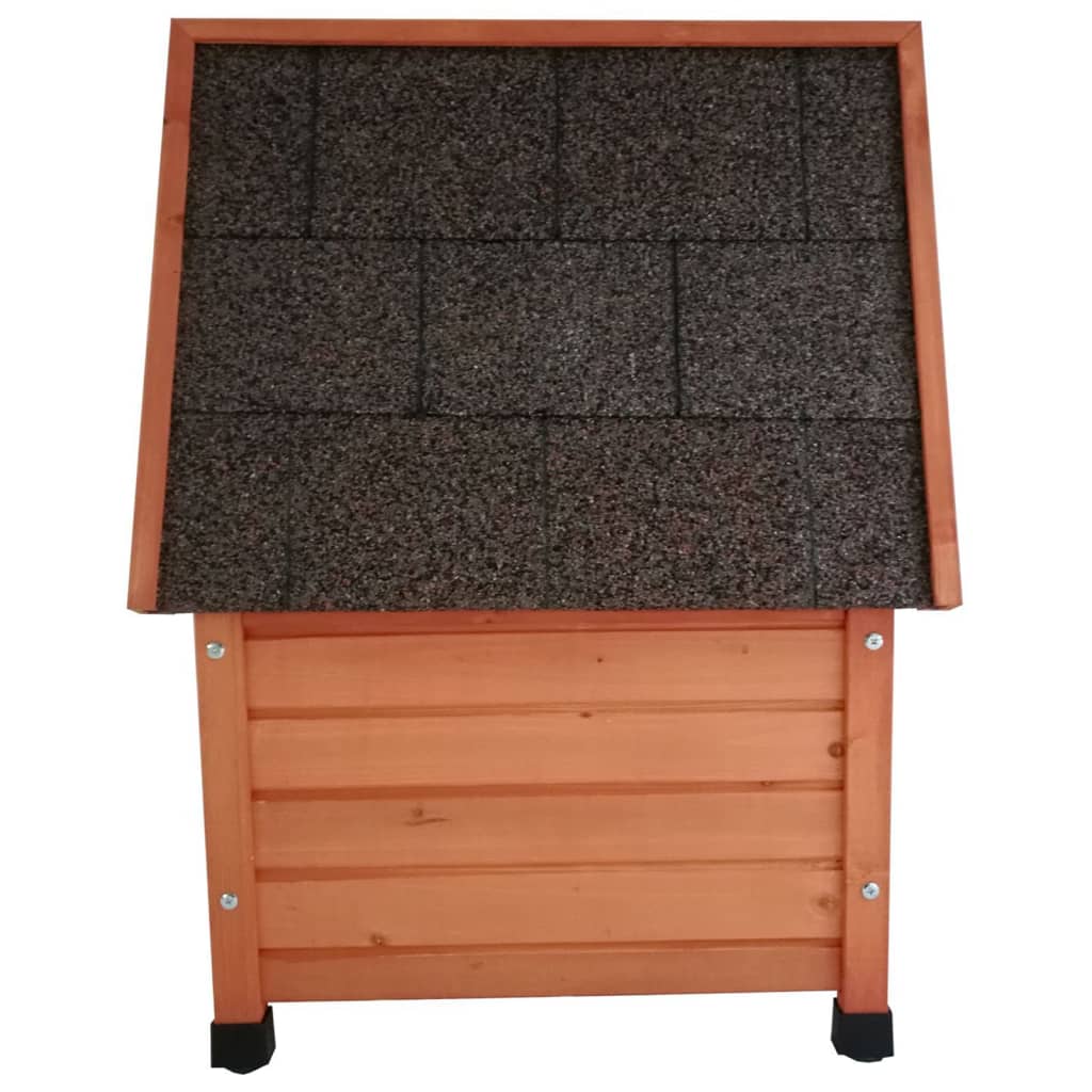 @Pet Outdoor-Katzenhaus XL 68,5x54x51,5 cm Holz Braun Stilecasa