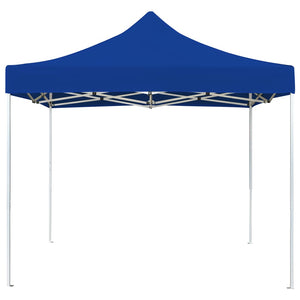 Profi-Partyzelt Faltbar Aluminium 3x3 m Blau