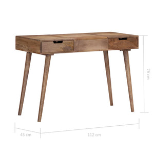 vidaXL Schminktisch 112x45x76 cm Massivholz Mango