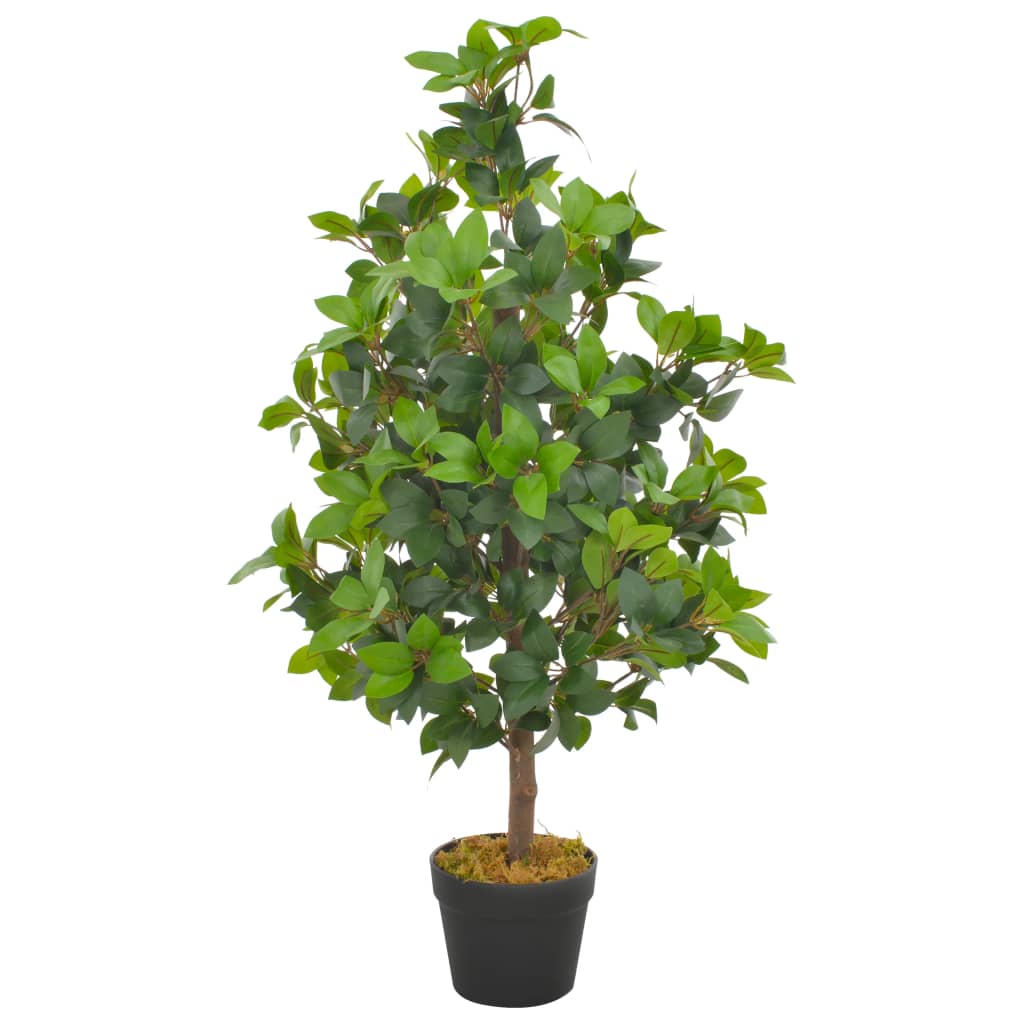 vidaXL Künstliche Pflanze Lorbeerbaum mit Topf Grün 90 cm