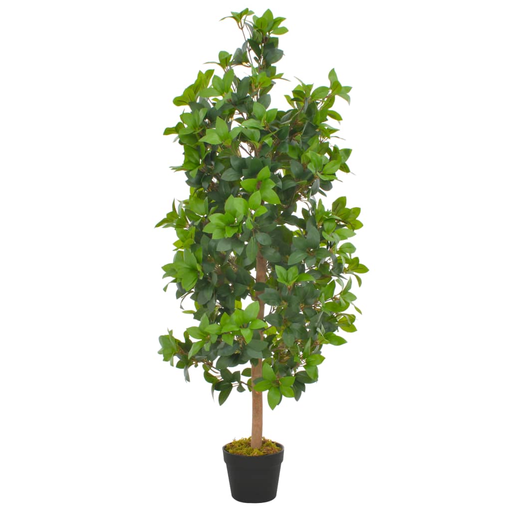 vidaXL Künstliche Pflanze Lorbeerbaum mit Topf Grün 120 cm