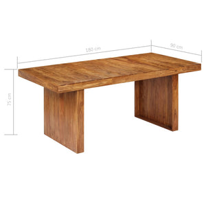 Esstisch Massivholz Akazie 180x90x75 cm Stilecasa