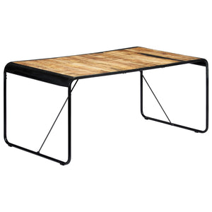 Esstisch 180 x 90 x 76 cm Raues Mango-Massivholz