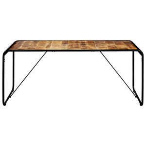 Esstisch 180 x 90 x 76 cm Raues Mango-Massivholz