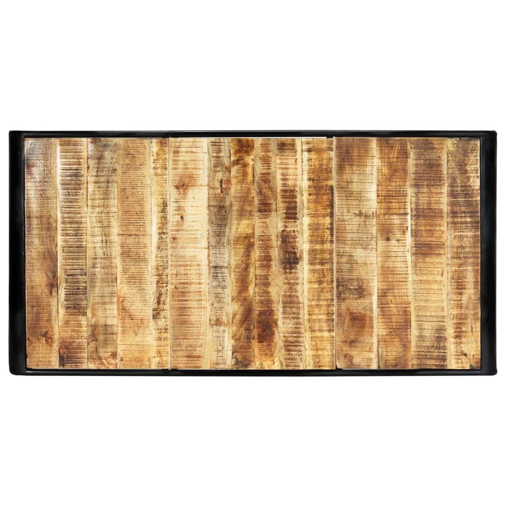 Esstisch 180 x 90 x 76 cm Raues Mango-Massivholz