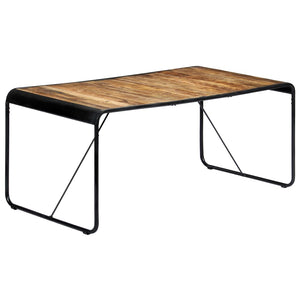 Esstisch 180 x 90 x 76 cm Raues Mango-Massivholz