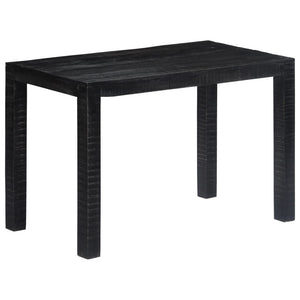 Esstisch Schwarz 118×60×76 cm Massivholz Mango