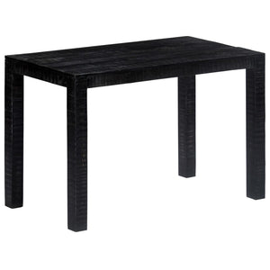 Esstisch Schwarz 118×60×76 cm Massivholz Mango