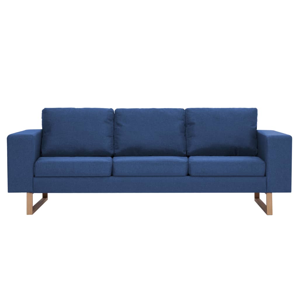 vidaXL 3-Sitzer-Sofa Stoff Blau