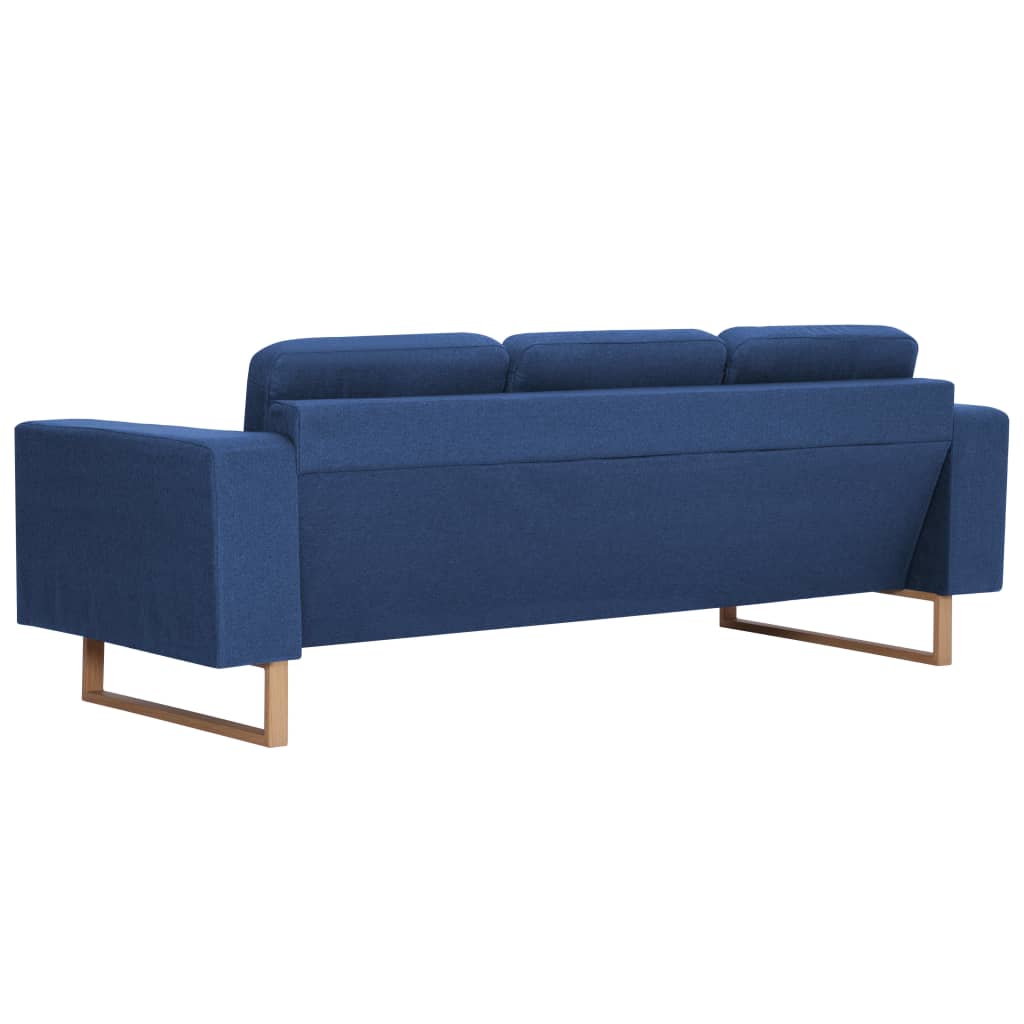 vidaXL 3-Sitzer-Sofa Stoff Blau