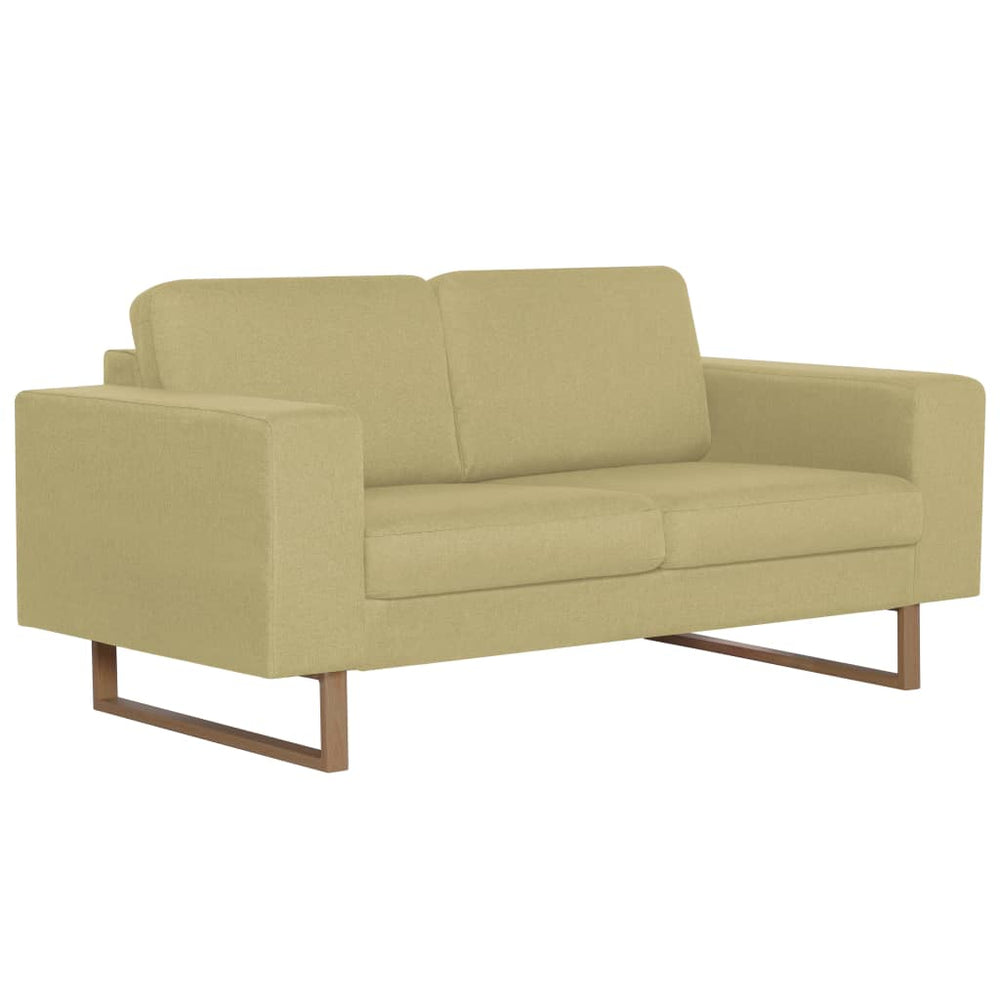 2-Sitzer-Sofa Stoff Grün Stilecasa