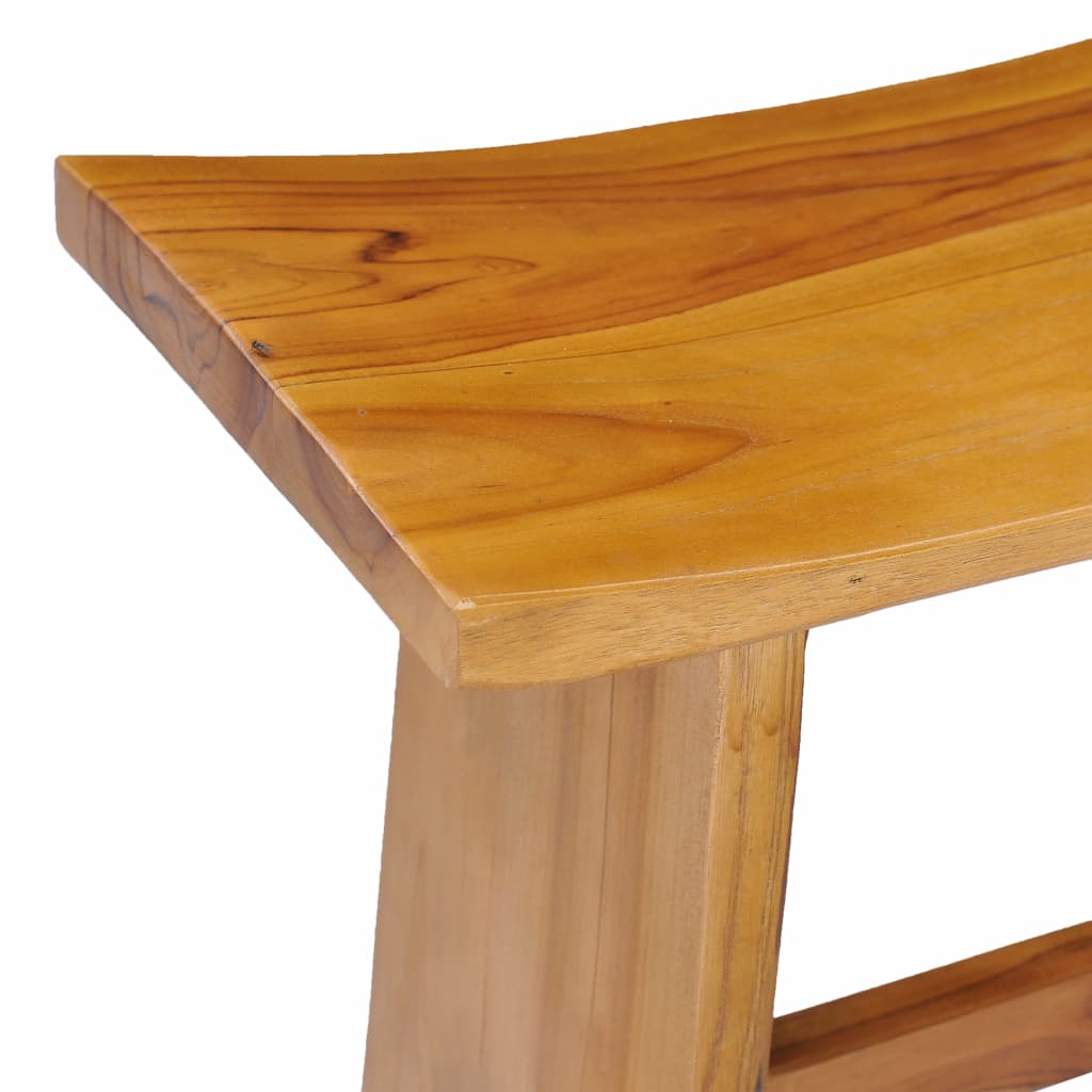 vidaXL Hocker Massivholz Teak