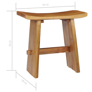 vidaXL Hocker Massivholz Teak