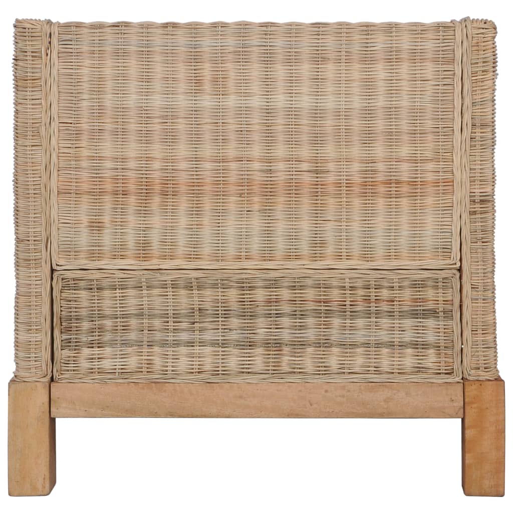 vidaXL Sessel mit Auflagen Natur Rattan