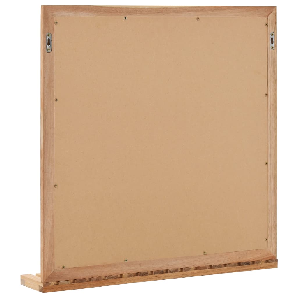 vidaXL Badezimmerspiegel 60×12×62 cm Walnuss Massivholz