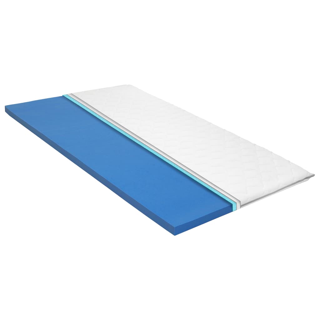 Matratzenauflage 80 x 200 cm viskoelastischer Memory-Schaum 6cm Stilecasa