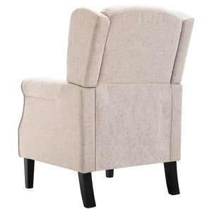 vidaXL Sessel Beige Stoff