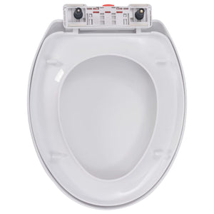 vidaXL Toilettensitz mit Absenkautomatik und Quick-Release-Design Weiß