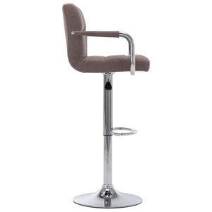 vidaXL Barhocker 2 Stk. Taupe Stoff