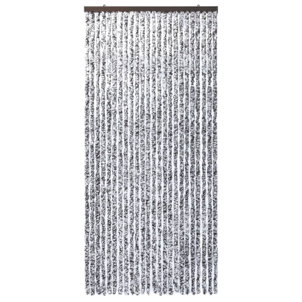 vidaXL Insektenschutz-Vorhang Braun und Beige 100x220 cm Chenille