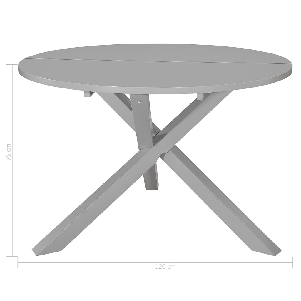 vidaXL 5-tlg. Essgruppe MDF Grau