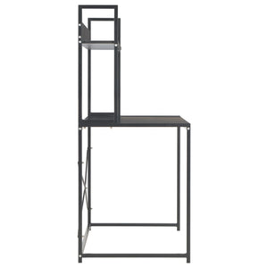 vidaXL Computertisch Schwarz 120×60×138 cm