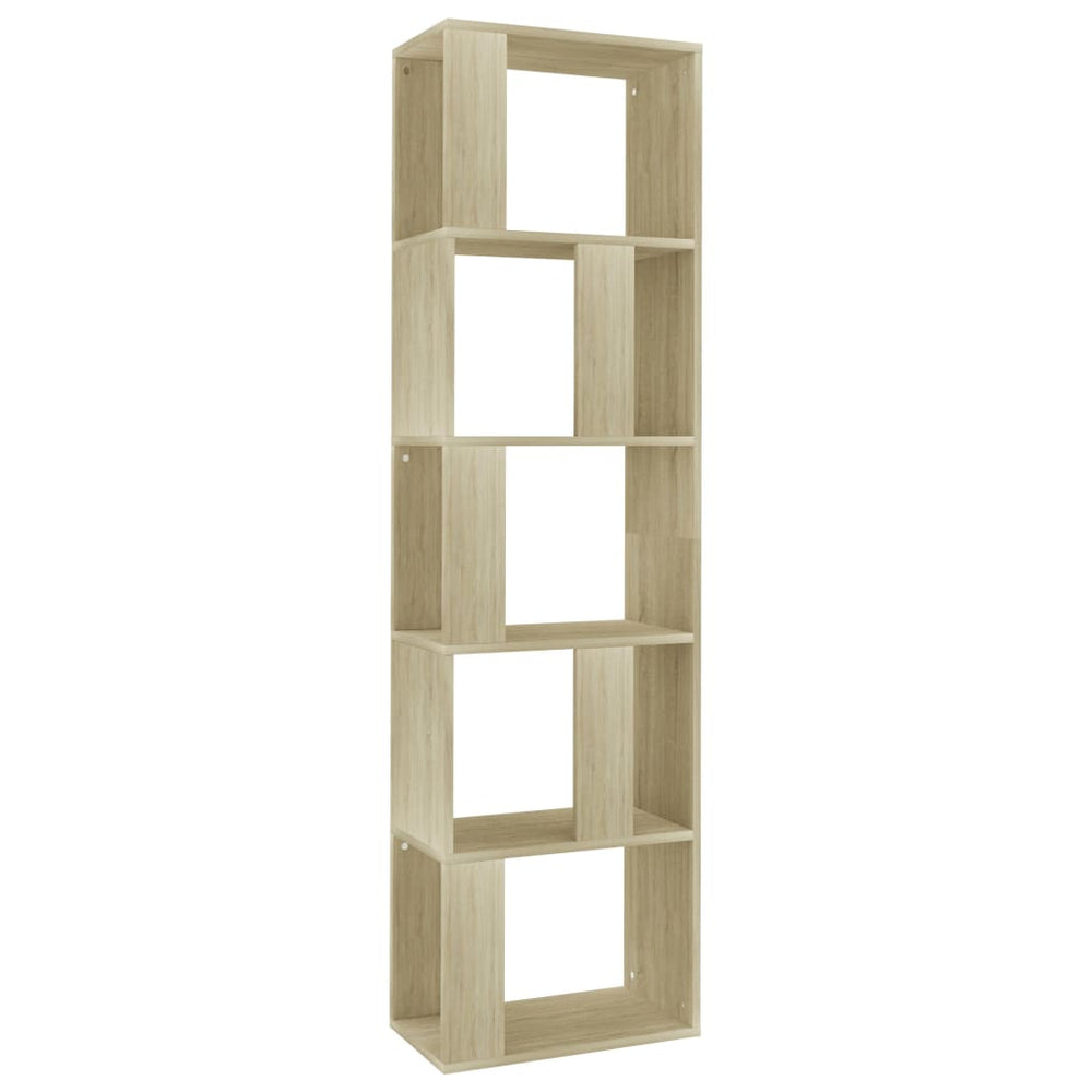 Bücherregal/Raumteiler Sonoma-Eiche 45x24x159 cm Holzwerkstoff Stilecasa