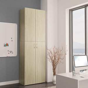 vidaXL Büroschrank Sonoma-Eiche 60x32x190 cm Holzwerkstoff