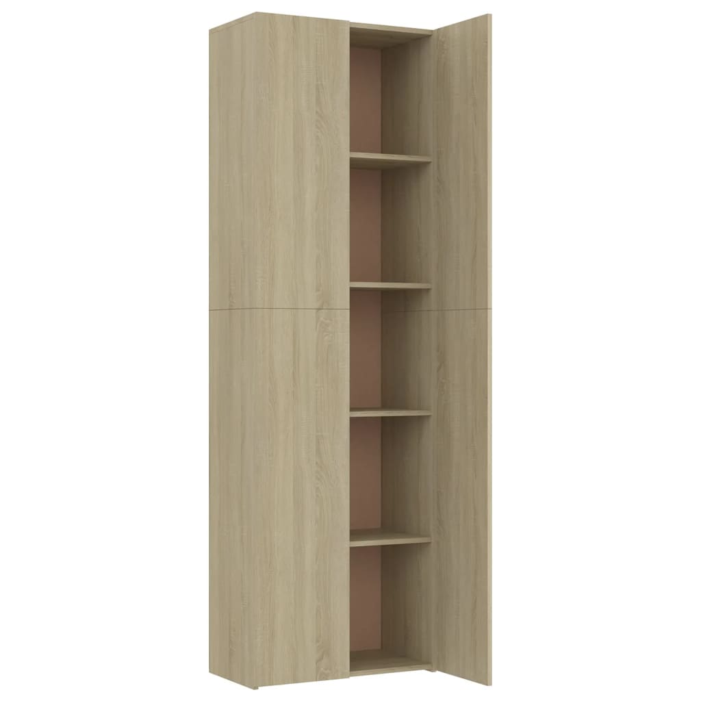 vidaXL Büroschrank Sonoma-Eiche 60x32x190 cm Holzwerkstoff