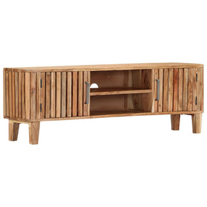 vidaXL TV-Schrank 130 x 30 x 45 cm Akazie Massivholz