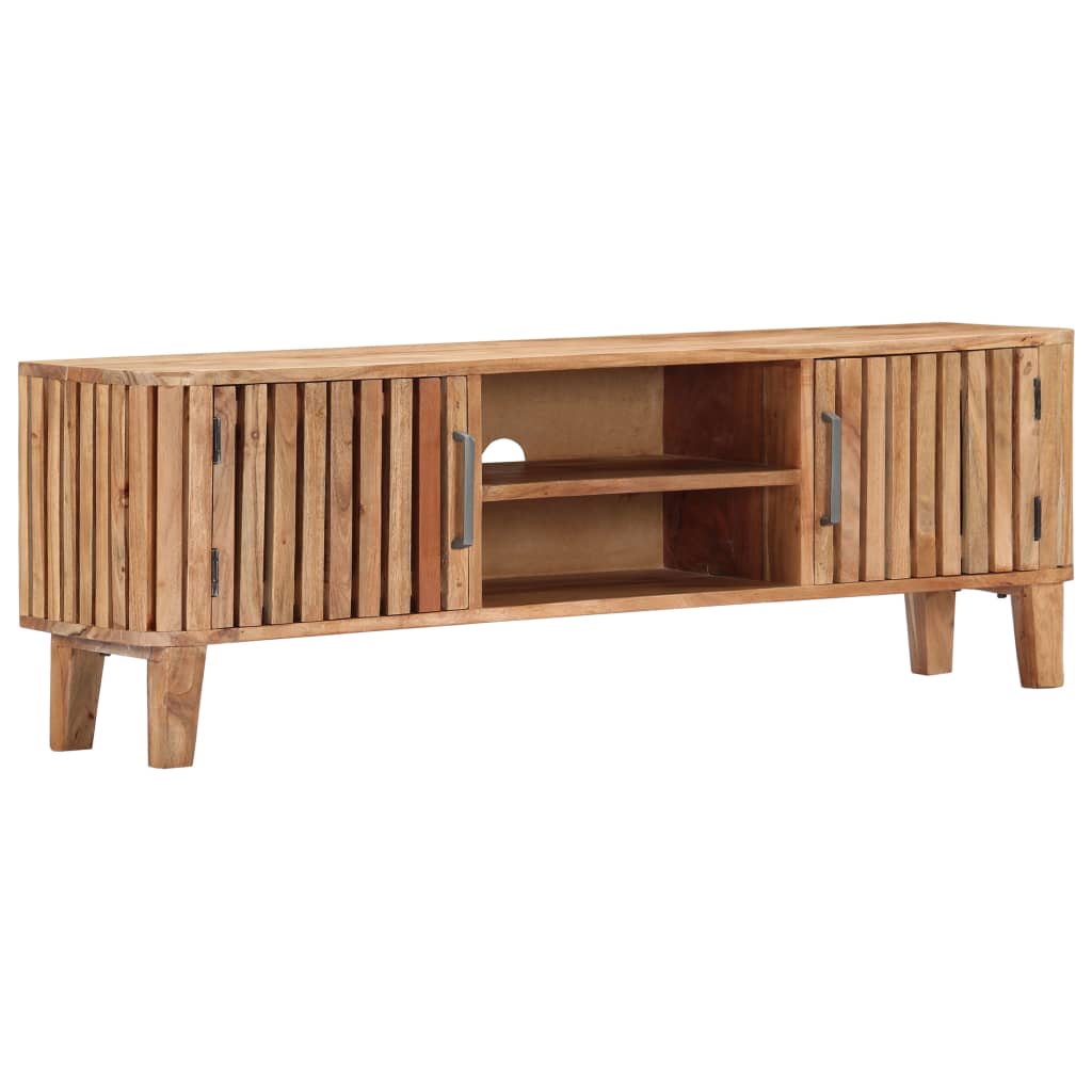 vidaXL TV-Schrank 130 x 30 x 45 cm Akazie Massivholz