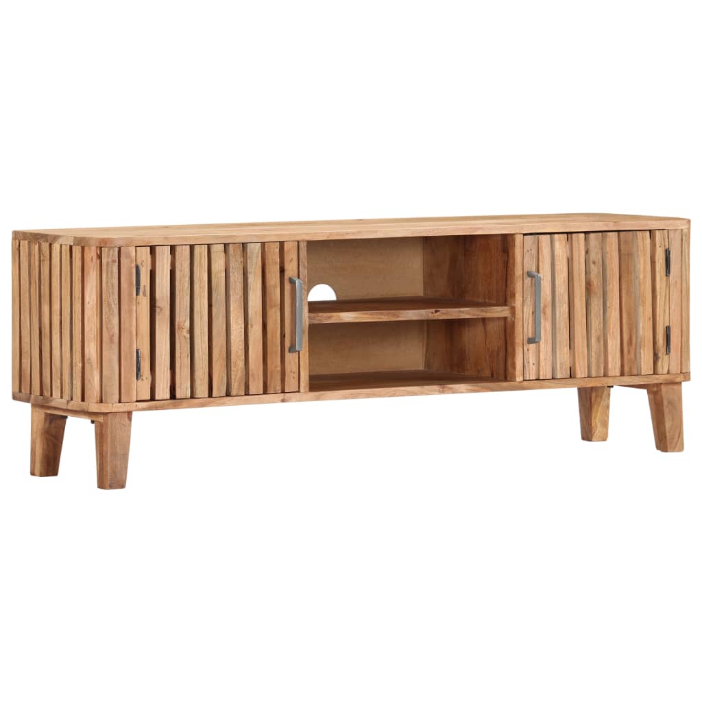 vidaXL TV-Schrank 130 x 30 x 45 cm Akazie Massivholz